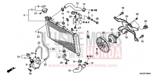 RADIATEUR NC700XAD de 2013